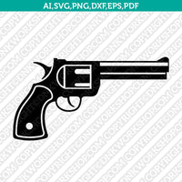 Crossed Guns Double Gun Cowboy Revolver Handgun Pistol Shooting SVG Cut File Cricut Vector Sticker Decal Silhouette Cameo Dxf PNG Eps