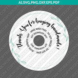 Cup Care Circle Instruction Label Care Card Thank You for Buying Handmade Cup SVG Silhouette Cameo Cricut Cut File Vector Png Eps Dxf