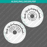 Cup Care Circle Instruction Label Care Card Thank You for Buying Handmade Cup SVG Silhouette Cameo Cricut Cut File Vector Png Eps Dxf
