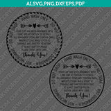 Cup Care Circle Instruction Label Care Card Thank You for Buying Handmade Cup SVG Silhouette Cameo Cricut Cut File Vector Png Eps Dxf