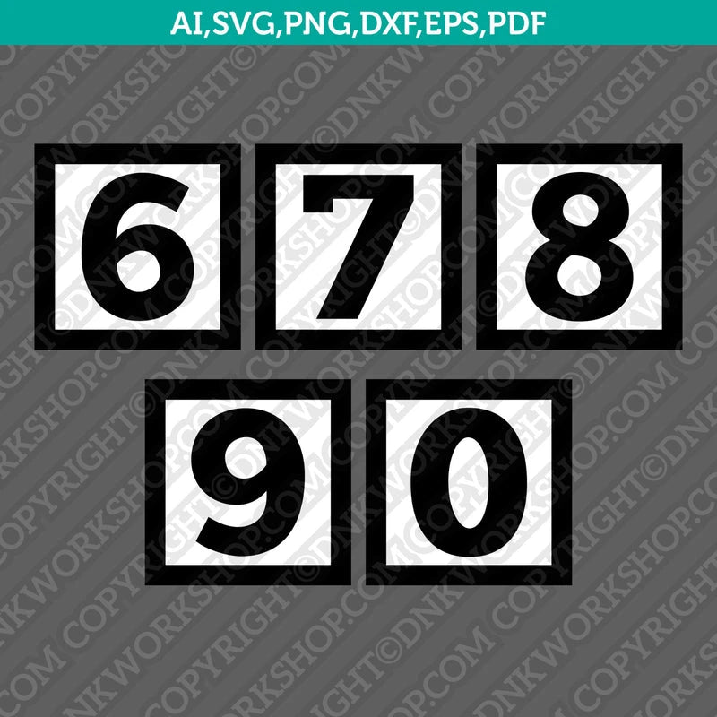 Cute Baby Blocks Babyshower Numbers SVG Cut File Vector Cricut Clipart ...
