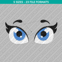 Cute Eyes Embroidery Design - 5 Sizes - INSTANT DOWNLOAD