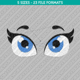Cute Eyes Embroidery Design - 5 Sizes - INSTANT DOWNLOAD