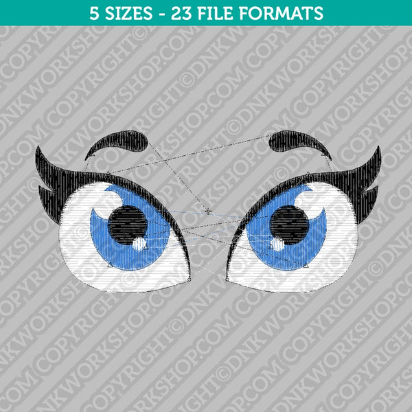 Cute Eyes Embroidery Design - 5 Sizes - INSTANT DOWNLOAD