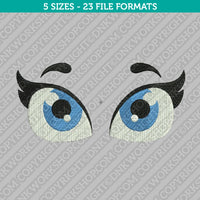 Cute Eyes Embroidery Design - 5 Sizes - INSTANT DOWNLOAD