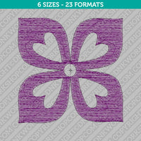 Cute Flower Embroidery Design - 6 Sizes - INSTANT DOWNLOAD