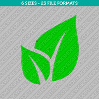 Cute Leaf Embroidery Design - 6 Sizes - INSTANT DOWNLOAD