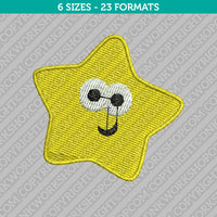 Cute Star Embroidery Design - 6 Sizes - INSTANT DOWNLOAD