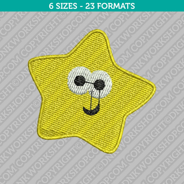 Cute Star Embroidery Design - 6 Sizes - INSTANT DOWNLOAD