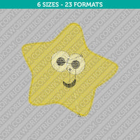Cute Star Embroidery Design - 6 Sizes - INSTANT DOWNLOAD