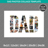 Dad Photos Collage Template