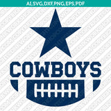 Dallas Cowboys SVG Bundle – NFL Football Logo Vector Files for Cricut
