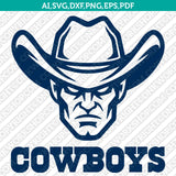 Dallas Cowboys SVG Bundle – NFL Football Logo Vector Files for Cricut
