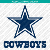 Dallas Cowboys SVG Bundle – NFL Football Logo Vector Files for Cricut