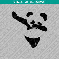 Panda Dap Dapping Dance Embroidery Design - 6 Sizes - INSTANT DOWNLOAD