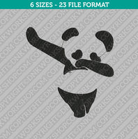 Panda Dap Dapping Dance Embroidery Design - 6 Sizes - INSTANT DOWNLOAD