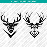 Deer Head SVG Mascot Cut File Cricut Clipart Silhouette Png