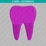 Dentist Tooth Embroidery Design - 6 Sizes - INSTANT DOWNLOAD