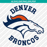 Denver Broncos SVG Bundle – NFL Football Logo Vector Files for Cricut