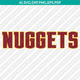 Denver Nuggets Logo SVG | NBA Vector Cricut Silhouette