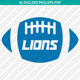 Detroit Lions SVG Bundle – NFL Football Logo Vector Files for Cricut