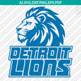 Detroit Lions SVG Bundle – NFL Football Logo Vector Files for Cricut