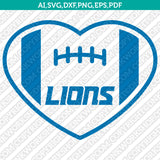 Detroit Lions SVG Bundle – NFL Football Logo Vector Files for Cricut