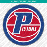 Detroit Pistons Logo SVG | NBA Vector Files Cricut Silhouette
