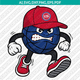 Detroit Pistons Logo SVG | NBA Vector Files Cricut Silhouette