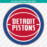 Detroit Pistons Logo SVG | NBA Vector Files Cricut Silhouette