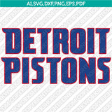 Detroit Pistons Logo SVG | NBA Vector Files Cricut Silhouette
