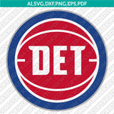 Detroit Pistons Logo SVG | NBA Vector Files Cricut Silhouette