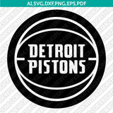 Detroit Pistons Logo SVG | NBA Vector Files Cricut Silhouette