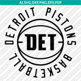 Detroit Pistons Logo SVG | NBA Vector Files Cricut Silhouette