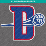 Detroit Pistons Logo SVG | NBA Vector Files Cricut Silhouette