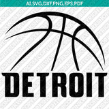 Detroit Pistons Logo SVG | NBA Vector Files Cricut Silhouette