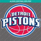 Detroit Pistons Logo SVG | NBA Vector Files Cricut Silhouette