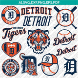Detroit Tigers SVG Bundle – MLB Baseball Logo Vector Cricut