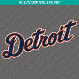Detroit Tigers SVG Bundle – MLB Baseball Logo Vector Cricut