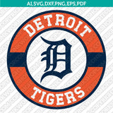 Detroit Tigers SVG Bundle – MLB Baseball Logo Vector Cricut