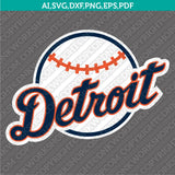 Detroit Tigers SVG Bundle – MLB Baseball Logo Vector Cricut