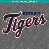 Detroit Tigers SVG Bundle – MLB Baseball Logo Vector Cricut