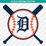 Detroit Tigers SVG Bundle – MLB Baseball Logo Vector Cricut