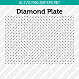 Diamond Plate Pattern SVG Cut File Vector Cricut Silhouette Cameo Clipart Png Dxf Eps