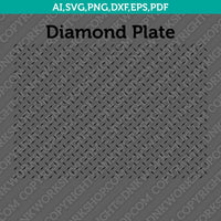 Diamond Plate Pattern SVG Cut File Vector Cricut Silhouette Cameo Clipart Png Dxf Eps
