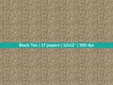 Digital Papers | Digital Scrapbooking Black Tan Paper Instant Download
