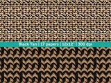 Digital Papers | Digital Scrapbooking Black Tan Paper Instant Download
