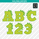 Dinosaurs Birthday Numbers Letter Font Alphabet SVG Cut File Clipart Cricut Png
