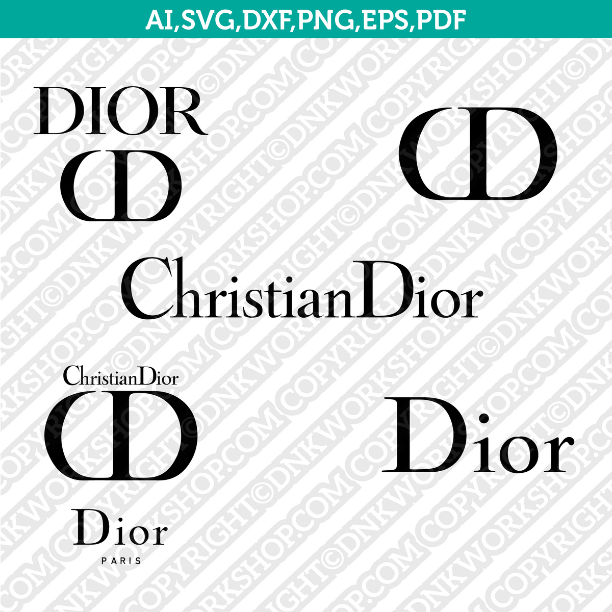 Dior Logo SVG Cut File Cricut Clipart Dxf Eps Png Silhouette Cameo ...