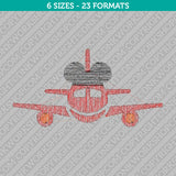 Disney Bound Mickey Mouse Airplane Machine Embroidery Design - 6 Sizes - INSTANT DOWNLOAD